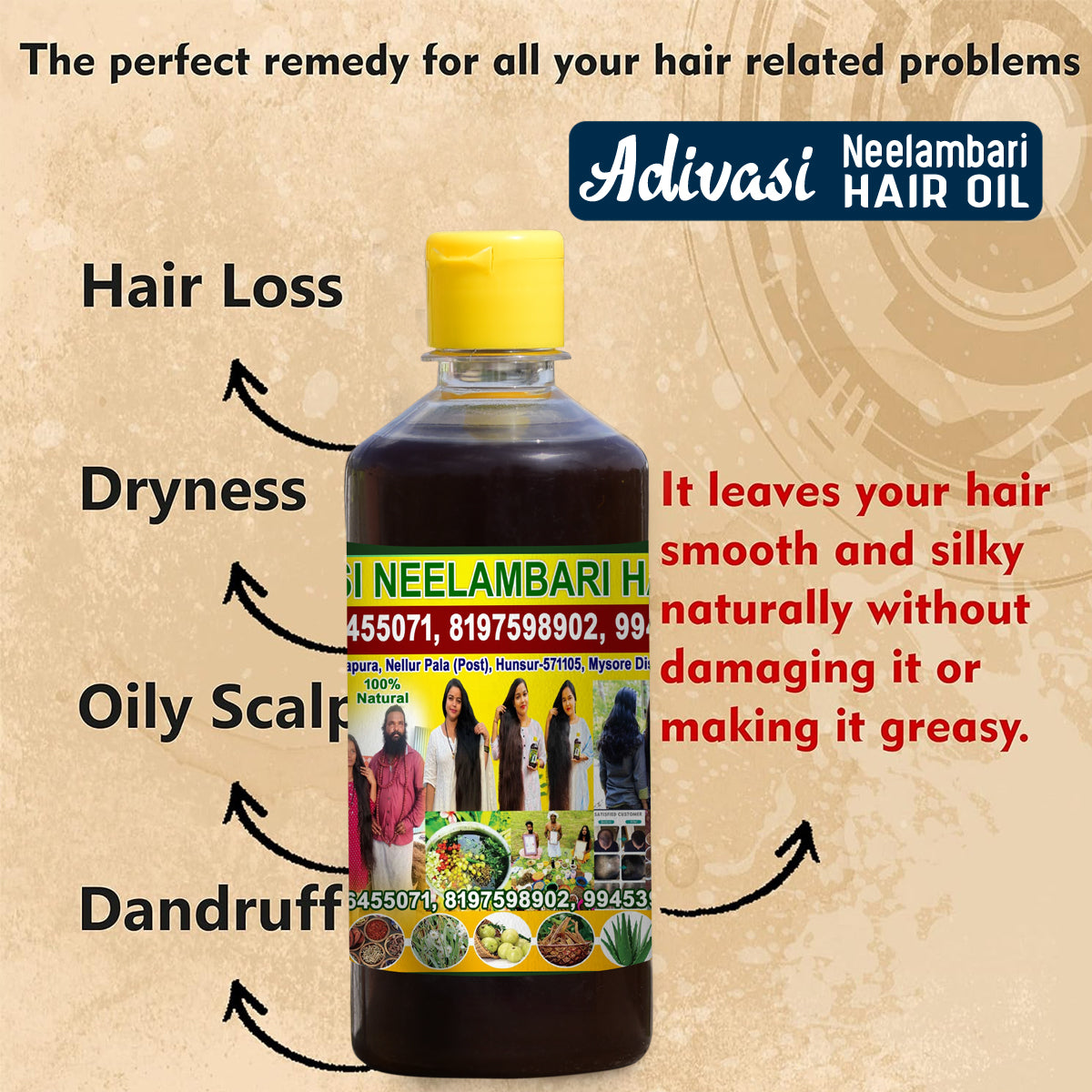 Adivasi Neelambari Herbal Hair Oil