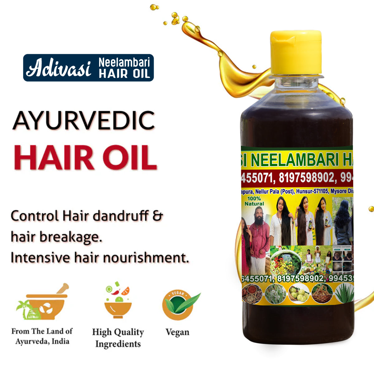 Adivasi Neelambari Herbal Hair Oil